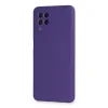 Samsung Galaxy A22 Kılıf Nano İçi Kadife Silikon - Mor