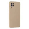 Samsung Galaxy A22 Kılıf Nano İçi Kadife Silikon - Pudra