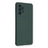 Samsung Galaxy A53 5g Kılıf Nano İçi Kadife Silikon - Koyu Yeşil