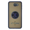 Samsung Galaxy J7 Prime Kılıf Montreal Yüzüklü Silikon Kapak - Lacivert