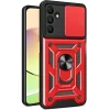 Samsung Galaxy M15 Kılıf Pars Lens Yüzüklü Silikon - Kırmızı