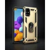 Samsung Galaxy M31S Kılıf Sofya Yüzüklü Silikon - Gold