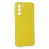 Samsung Galaxy S21 Fe Kılıf Nano İçi Kadife Silikon - Sarı