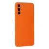 Samsung Galaxy S21 Plus Kılıf Nano İçi Kadife Silikon - Turuncu