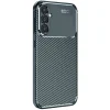 Samsung Galaxy S24 Fe Kılıf Auto Focus Karbon Kapak - Koyu Yeşil