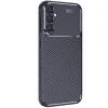 Samsung Galaxy S25 Kılıf Auto Focus Karbon Kapak - Lacivert