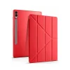 Samsung Galaxy X610 Tab S9 Fe Plus 12.4 Kılıf Kalemlikli Mars Tablet Kılıfı - Kırmızı