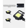 Şarjlı COB LED Anahtarlık Fener – 4 Modlu Manyetik ve Katlanabilir Standlı