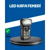 Şarjlı LED Kafa Lambası Manyetik Klipsli El Sensörlü Çok Fonksiyonlu