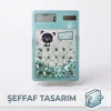 Şeffaf Hesap Makinesi - Sevimli Simli Tasarım