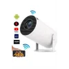Sinema Projektörü Android HDMI USB WİFİ Ses Çıkışlı Ayaklı Projeksiyon Taşınabilir