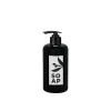 Sıvı Sabunluk Yuvarlak Plastik  500 ML - Siyah