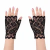 Siyah Dantel Parmaksız Kısa Eldiven