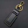 Siyah Gold Deri Metal Anahtarlık
