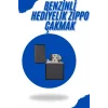 Siyah Kutulu Metal Çakmak Benzinli Hediyelik Eşya