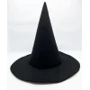 Siyah Renk Keçe Cadı Şapkası 35x38 Cm
