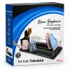 Siyah Tek Katlı Tabaklık - Bulaşıklık Bx40