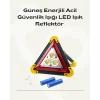 Solar Şarjlı Üçgen LED Park ve İkaz Lambası