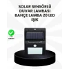Su Geçirmez IP65 20 LED Solar Sensörlü Bahçe ve Veranda Aydınlatma