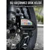 Suya Dayanıklı 110dB Alarmlı Çelik Disk Kilidi Yeni Nesil