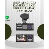 TA-01 G-Sensörlü 3lü Kayıtlı Araç Kamerası