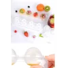 Tabanlı 4 Bölmeli Şeffaf Buz Kalıbı Yuvarlak Buzluk