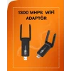 Tak-Çalıştır Özellikli Çift Bant WiFi Adaptör – 1200 Mbps