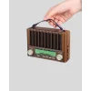 Taşınabilir Hoparlör Güneş Panelli Bluetooth USB SD FM AM SW Radyo