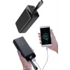 Taşınabilir Powerbank 50.000 mAh 4 Girişli Hızlı Şarj Led Göstergeli Fenerli Şarj