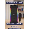 Taşınabilir Şarjlı Hoparlör USB SD Kart AUX Girişli