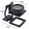 Tekstilciler Için  Kumaş Kontrolü Büyüteç,katlanan, Metal 15x Büyütme