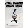 Telefon Tutucu Led Işıklı Kumandalı Mikrofon Telefon Vlog Video Kayıt