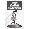 Telefon Tutucu Mikrofonlu Işıklı Youtuber Video Kayıt