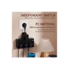 Termal Akım Korumalı 3’lü Duvar Tipi Priz 1x Usb 2x Type-c Çıkışlı Grup Priz Çoğaltıcı (3500w)