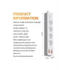 Termal Akım Korumalı 4’lü Priz 4x Usb 2x Type-c Çıkışlı Grup Priz Çoğaltıcı (3500w)