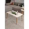 Torna Ayak Orta Sehpa Krem Bej