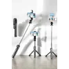 Tripod Kablosuz Bluetooth Bağlantılı Selfie Çubuğu 360 Derece Dönebilen