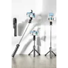 Tripod Kablosuz Bluetooth Bağlantılı Selfie Çubuğu 360 Derece Dönebilen