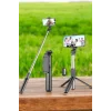 Tripod Kablosuz Bluetooth Bağlantılı Selfie Çubuğu 360 Derece Dönebilen