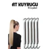 Turk Kancalı At Kuyruğu Lastik Toka 10 ADET
