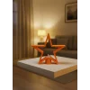 Turuncu Yıldız Mumluk Loş Işık Salon Dekoru