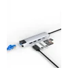 Type C Çoklu Port Hub 8 Port USB HDMI SD Kart Ethernet Adaptör