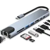 Type C Girişli 8 Port Dönüştürücü Ve Çoklayıcı