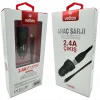 TYPE-C Metal Araç Şarj Seti + Kablo Veltex Vtx-028