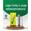 Type‑C Dönüştürücü – 2×USB3.0, SD/MS, 4K HDMI & RJ45 ile Profesyonel Kullanım