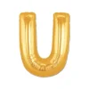 U Harf Folyo Balon Altın Renk  40 İnç