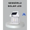 Üç Modlu Güneş Enerjili Duvar Lambası 1800mAh Bataryalı ve Hareket Sensörlü