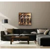 Üç Silahşör Kedi Kanvas Tablo 90x90cm