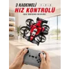 Uçan Araba Drone 4 Korumalı Pervaneli 360° Akrobatik Hareket Uzaktan Kumandalı