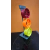 Üçlü Jant Dekoratif Aksesuar Renkli Modern Salon Dekoru